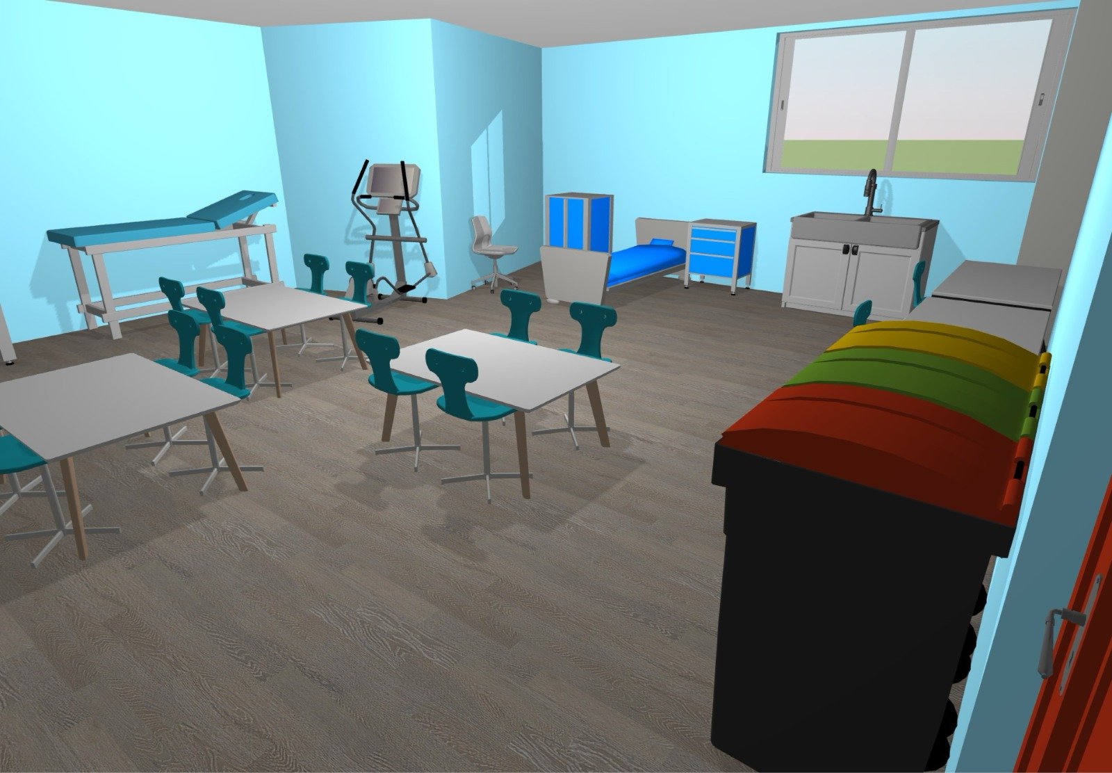 IISS Enrico Medi Lab Rendering