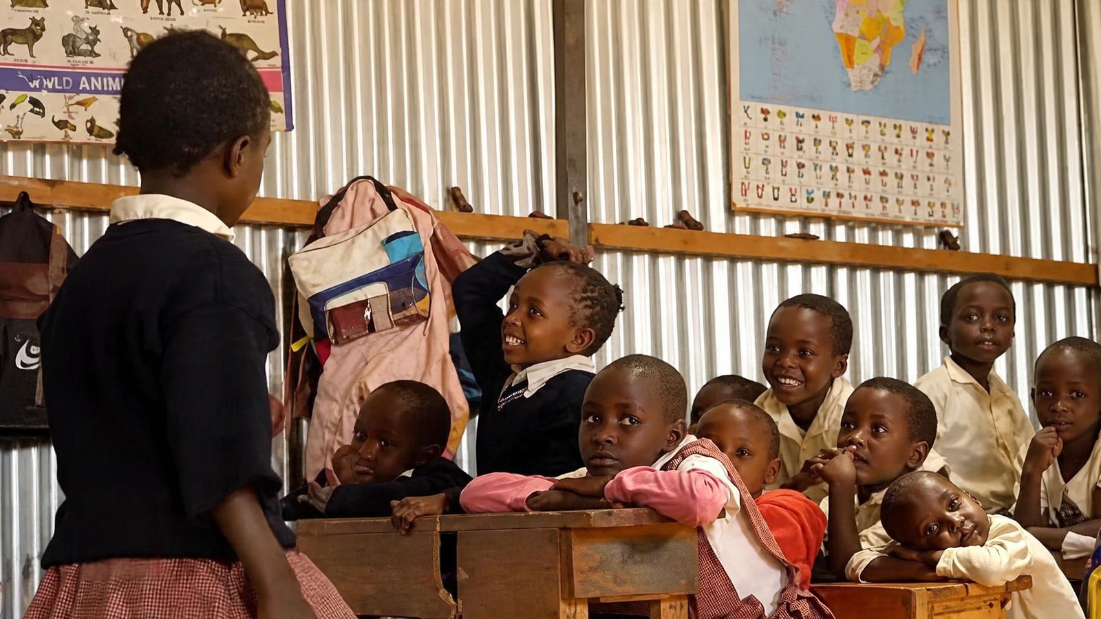Pupils in a classroom at Naibala Academy, Kenya